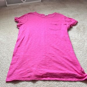 Gap Pink Short Sleeve T-Shirt Dress xl